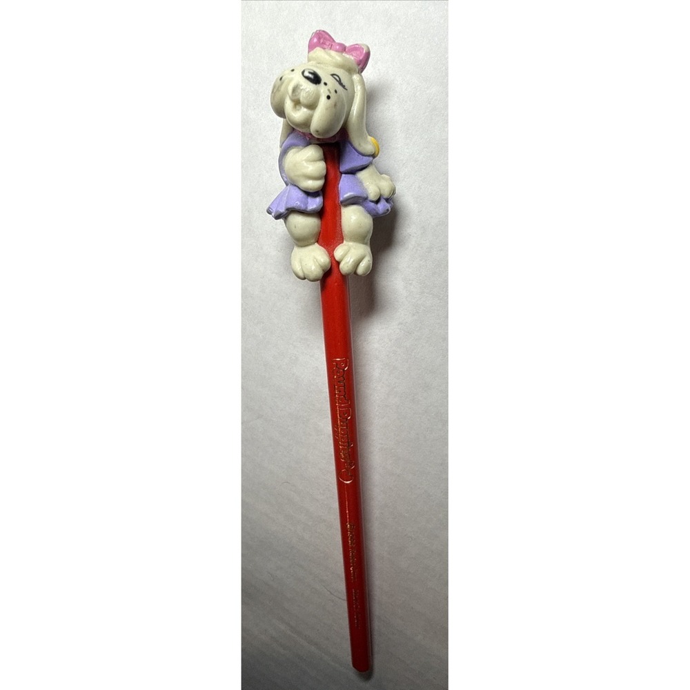 Vintage‎ Unsharpened 1986 Pound Puppies Pencil and Topper  Tonka Corp Taiwan